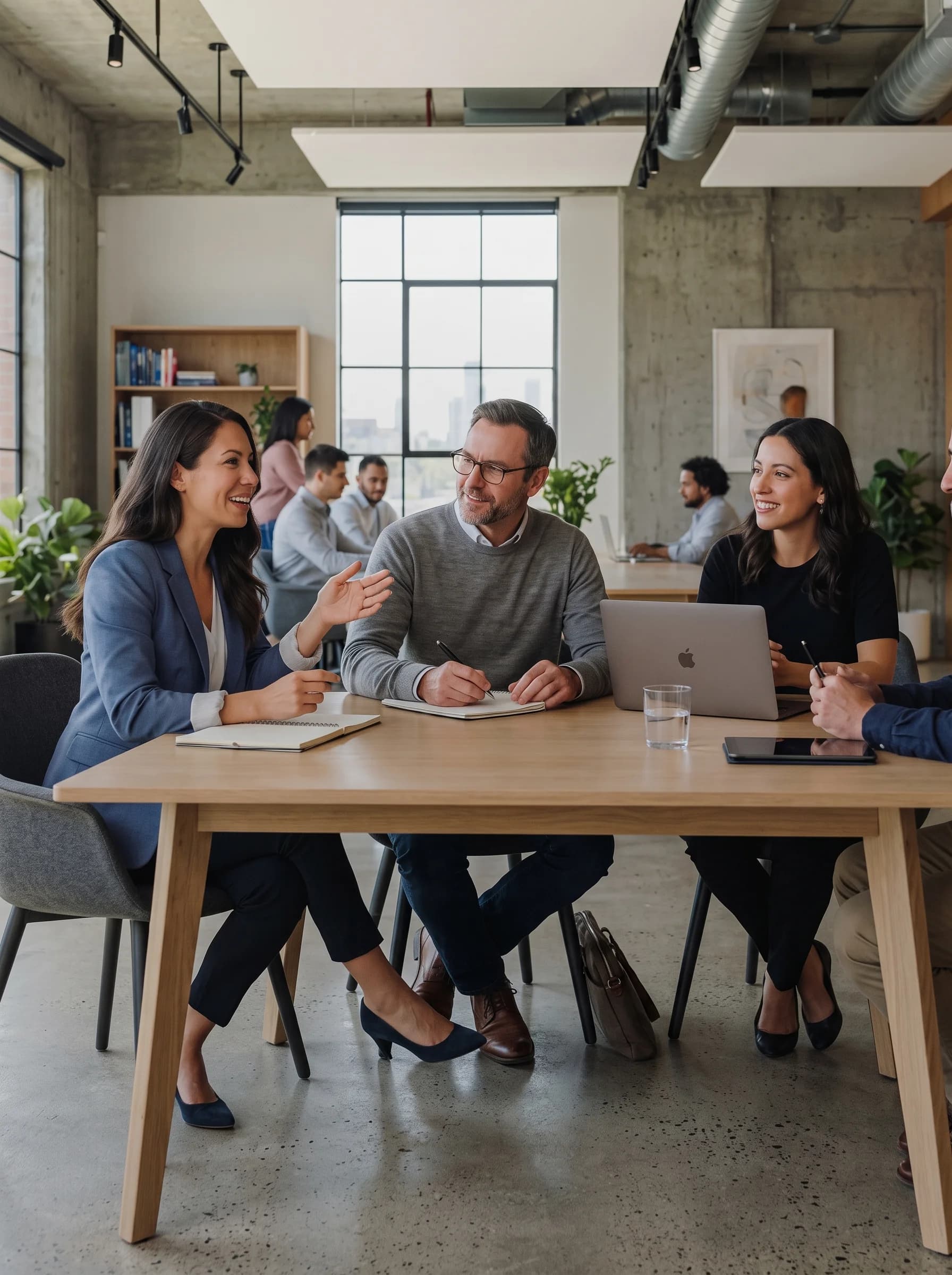 The Ubulabs team collaborating in a meeting